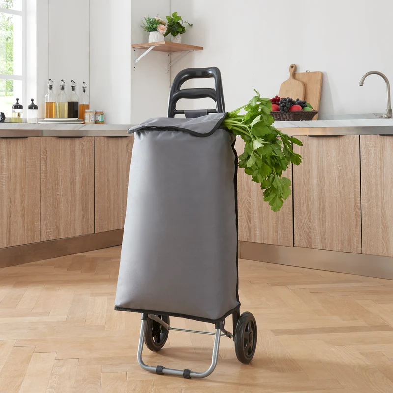 Hopfällbar kundvagn Aaby 36 L [en.casa]