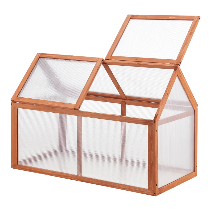 Drivhus Duiven miniväxthus 100x55 cm furu [casa.pro]