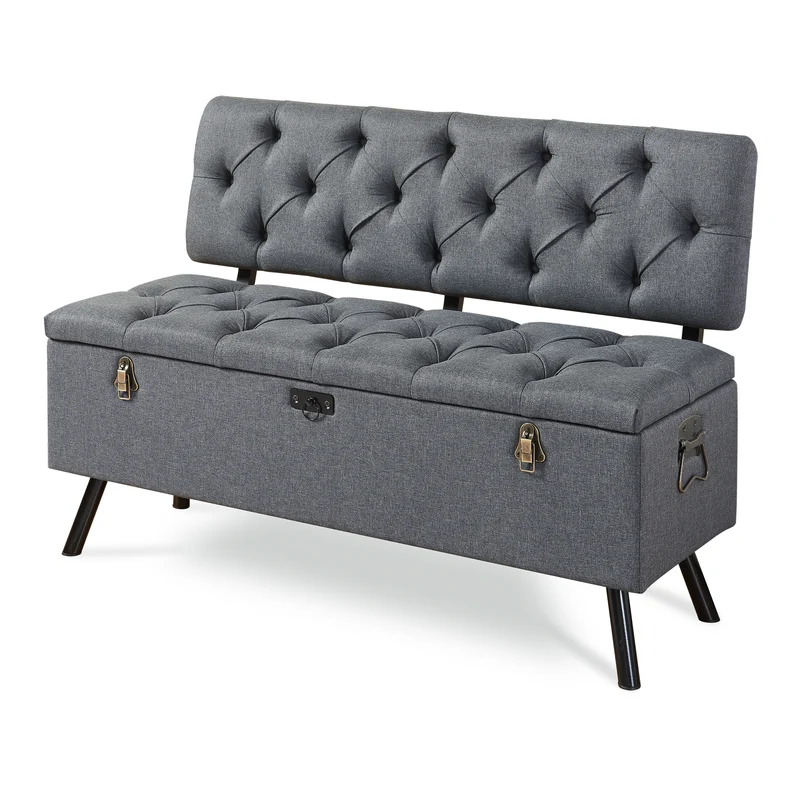 Sittbänk Malmöhus med förvaring 110x48x75cm [en.casa]