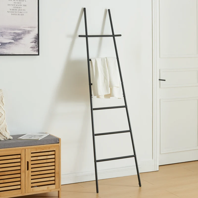 Handdukstege Øyer 170x45x2 cm stål [en.casa]