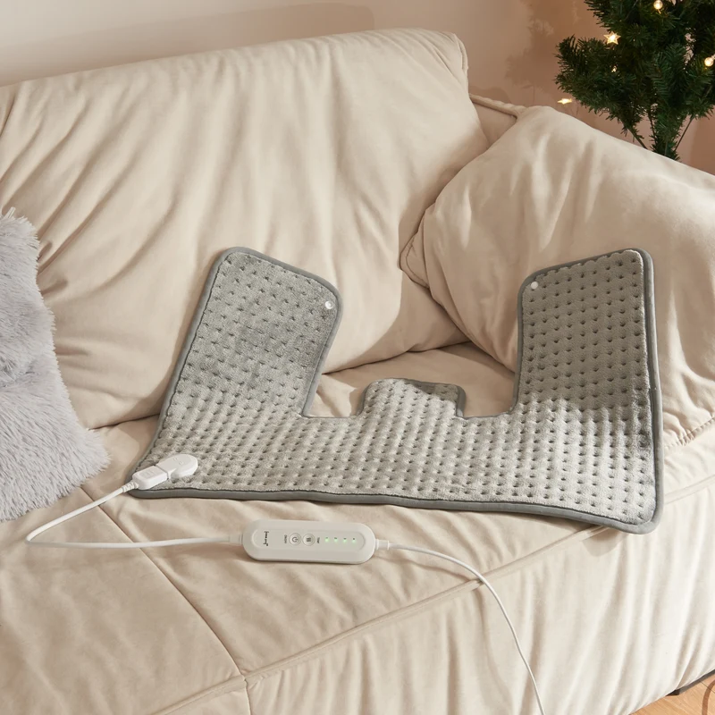 Elektrisk värmekudde Borrello 65x45 cm fleece [en.casa]