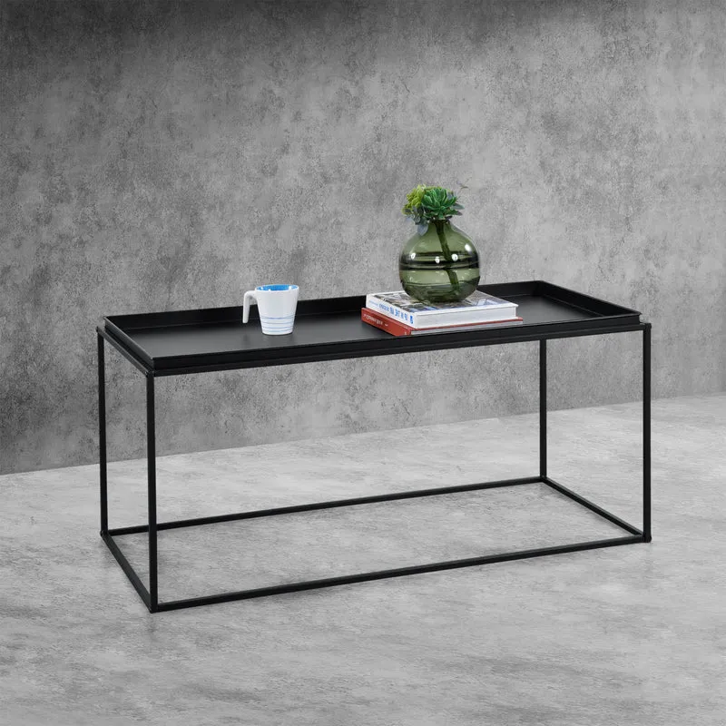 Soffbord/Sidobord Ulla svart [en.casa]