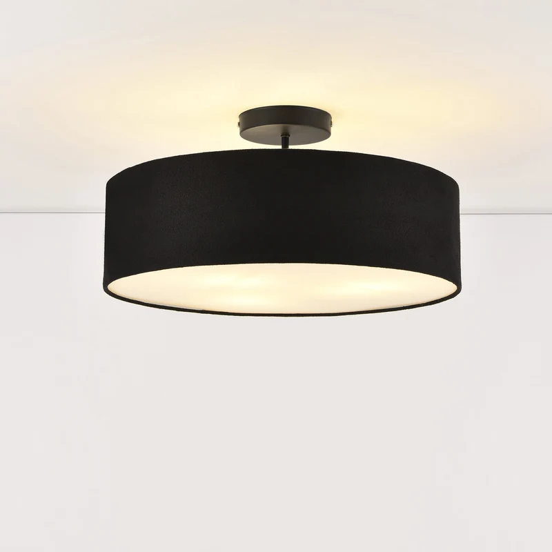 Plafond Missouri-ø45cm-organza-svart