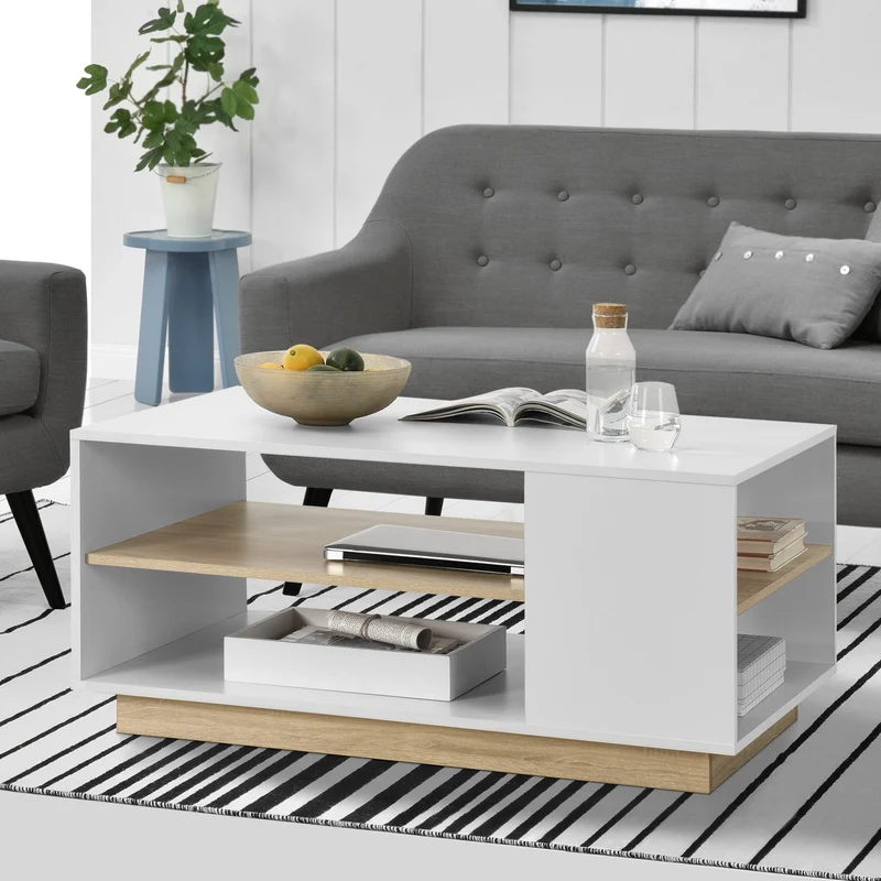 Soffbord Trelleborg vit ek [en.casa]