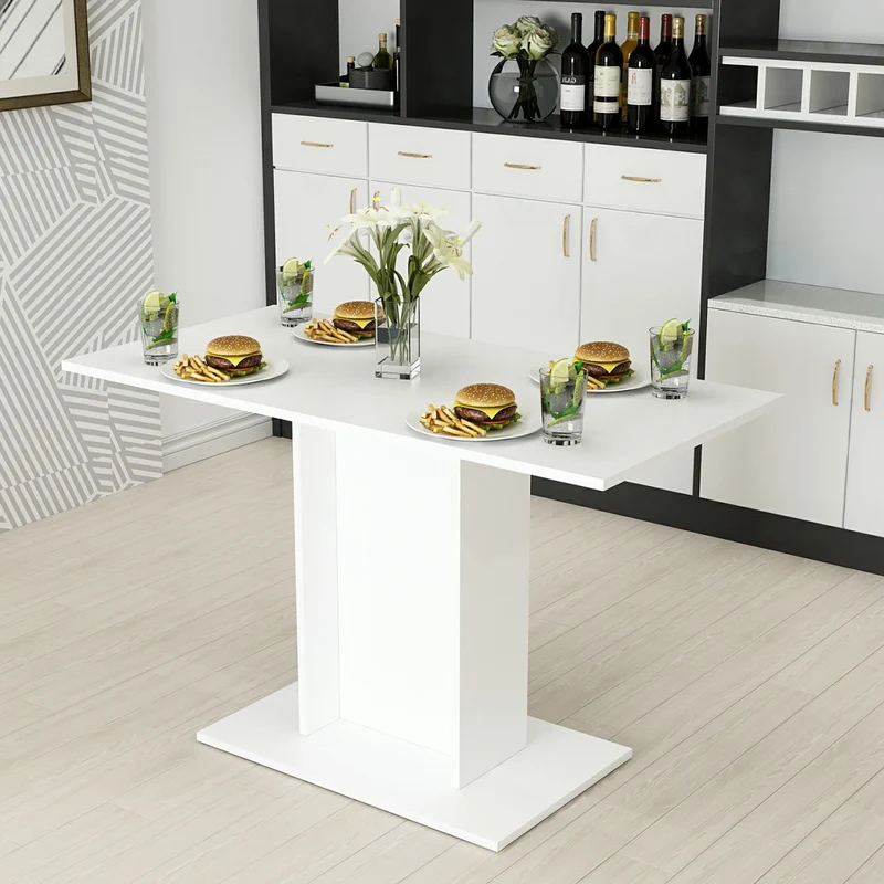 Matbord Galten 75x120x60 cm vit [en.casa]