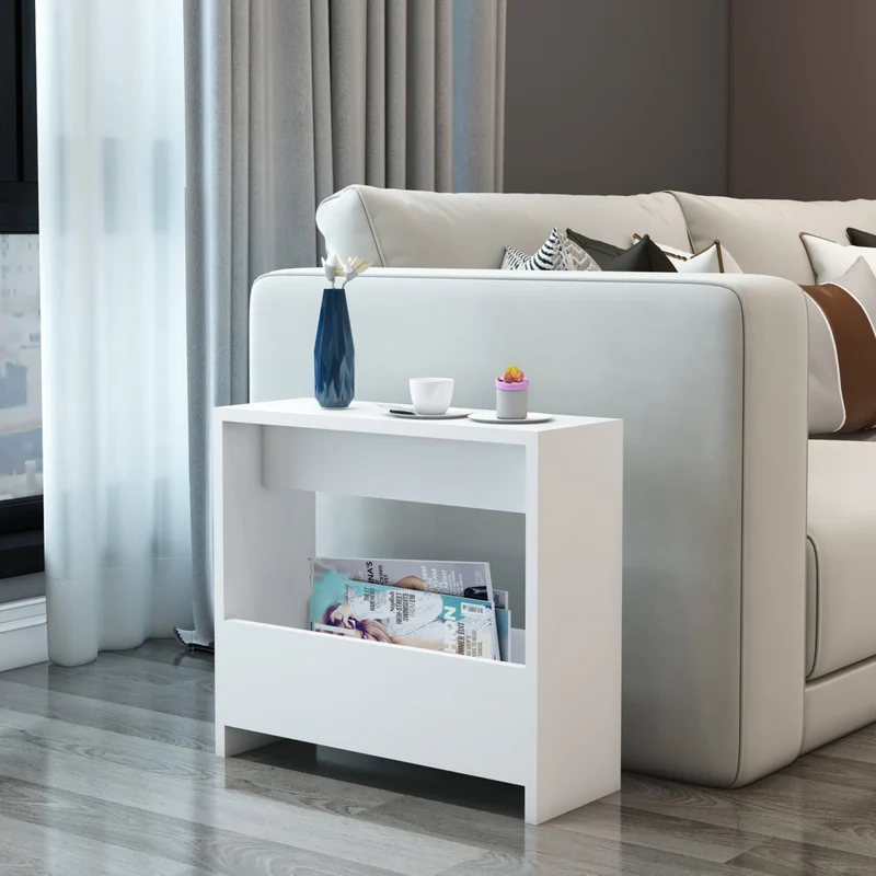 Sidobord Rødovre 60x55x20 cm vit [en.casa]