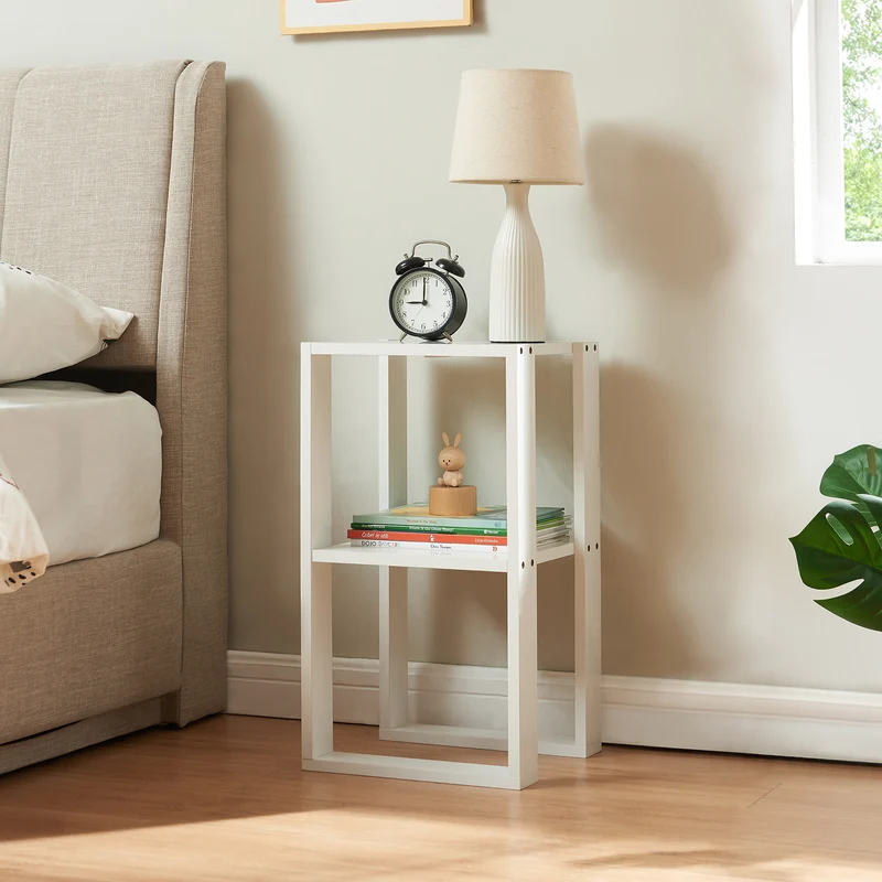 Sidobord Thyholm 55x30x30 cm Vit [en.casa]