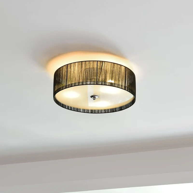 Stilig plafond - Helena - svart / vit