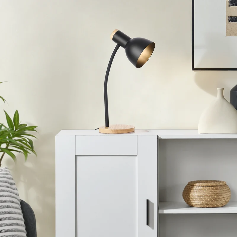 Woodley bordslampa svart [lux.pro]