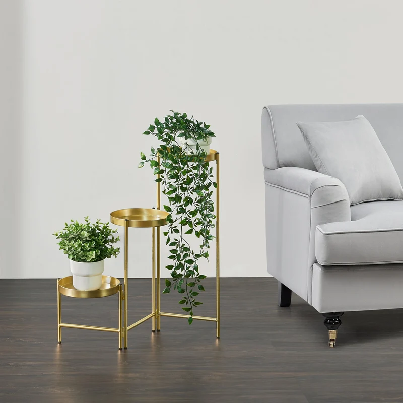 Piedestal Kallo 60x60x18 cm metall [en.casa]