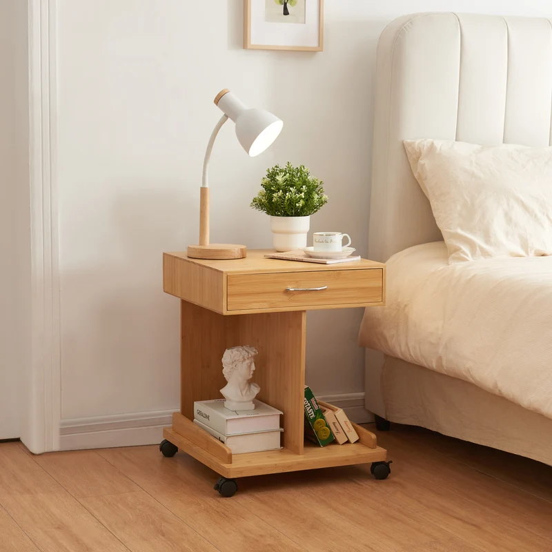 Jokkmokk rullbord 56,5x43x43 cm bambu [en.casa]