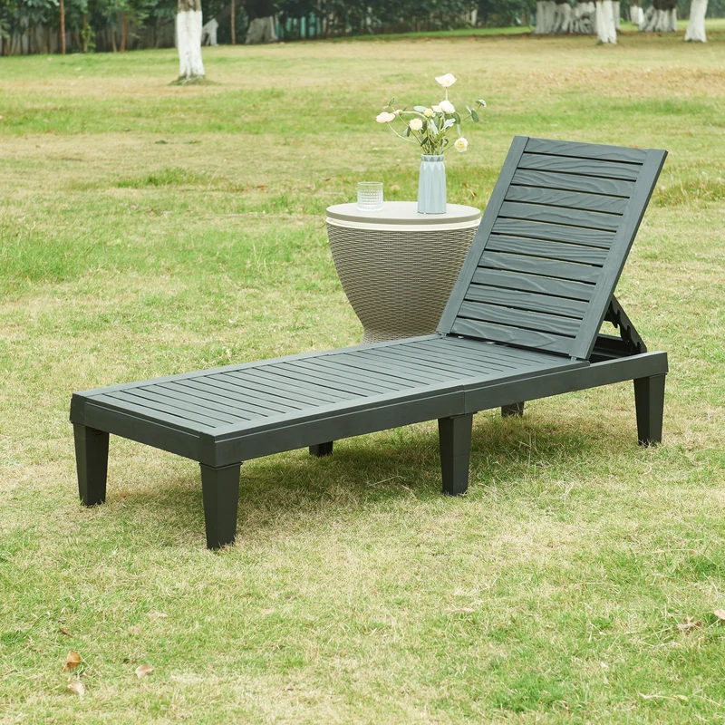 Solstol Ateleta 172x58 cm svart [casa.pro]
