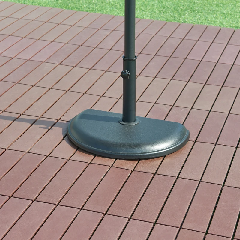 Parasollstativ Bisenti betong 45x29x45 cm svart 10 kg [casa.pro]