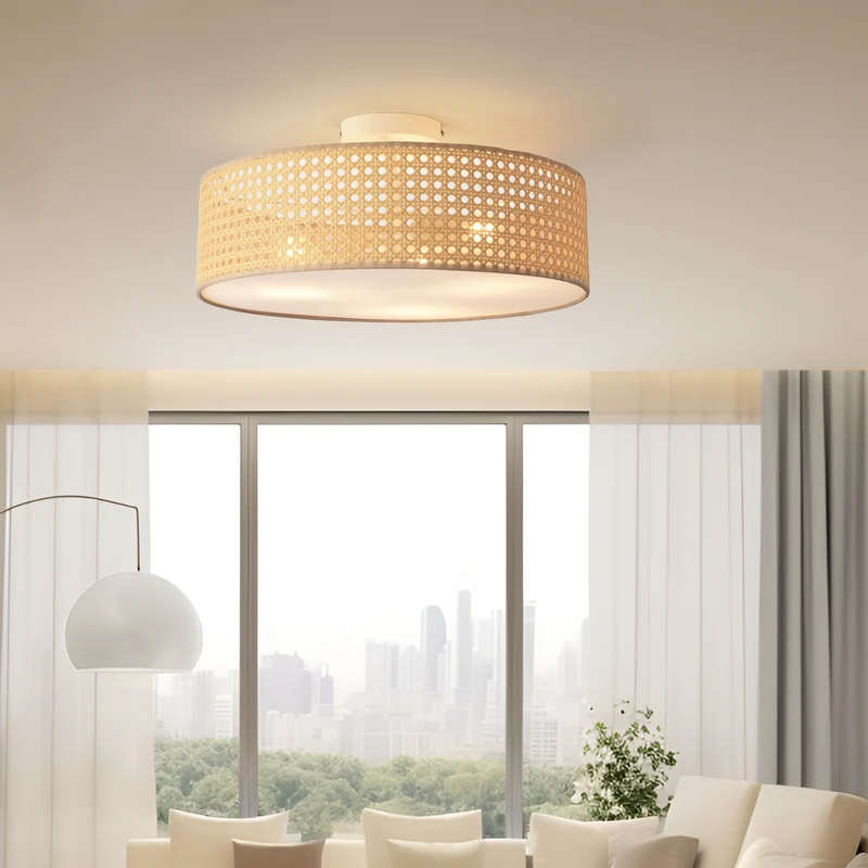 Plafond Ascot Ø45 cm rottingkänsla [lux.pro]
