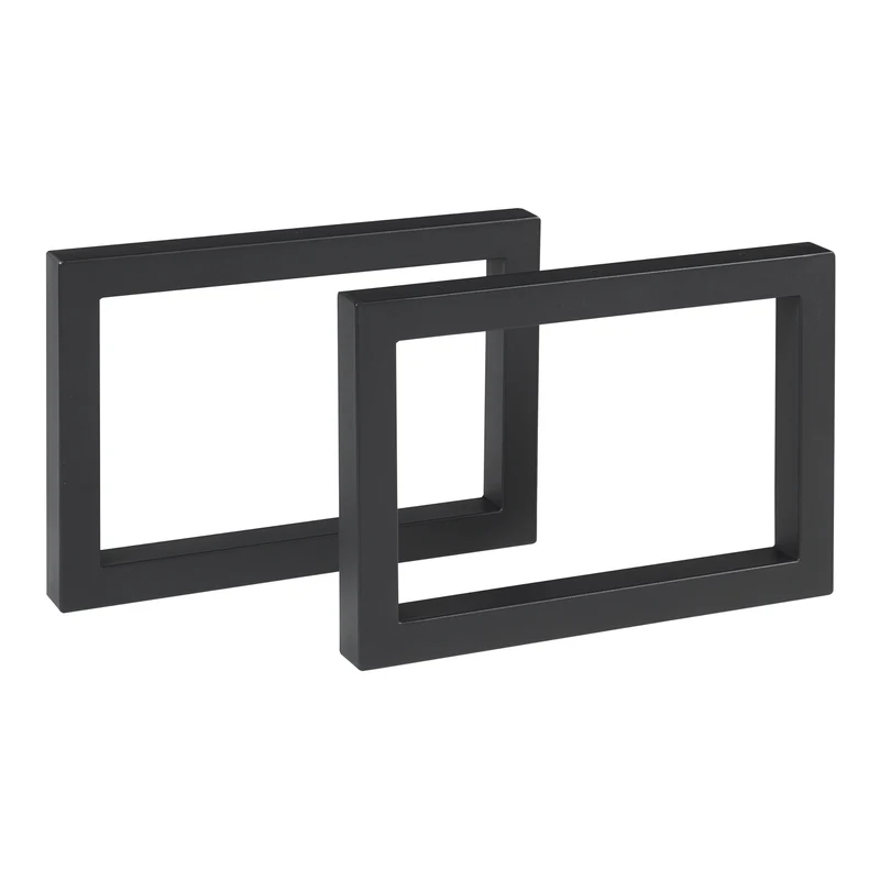 Bordställ 2-pack Lunderskov 35x50cm Svart [en.casa]