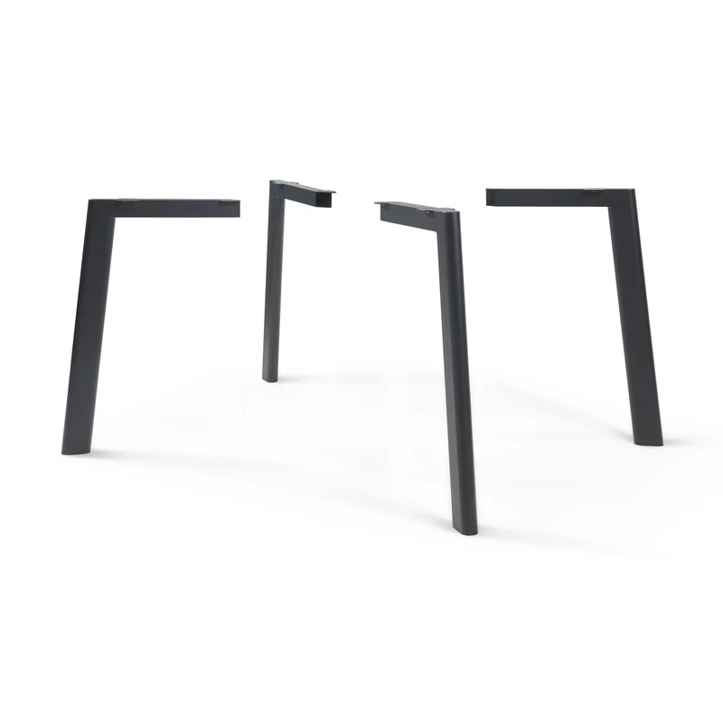 Bordben Hostang 4-pack 50x8x71 cm Svart [en.casa]