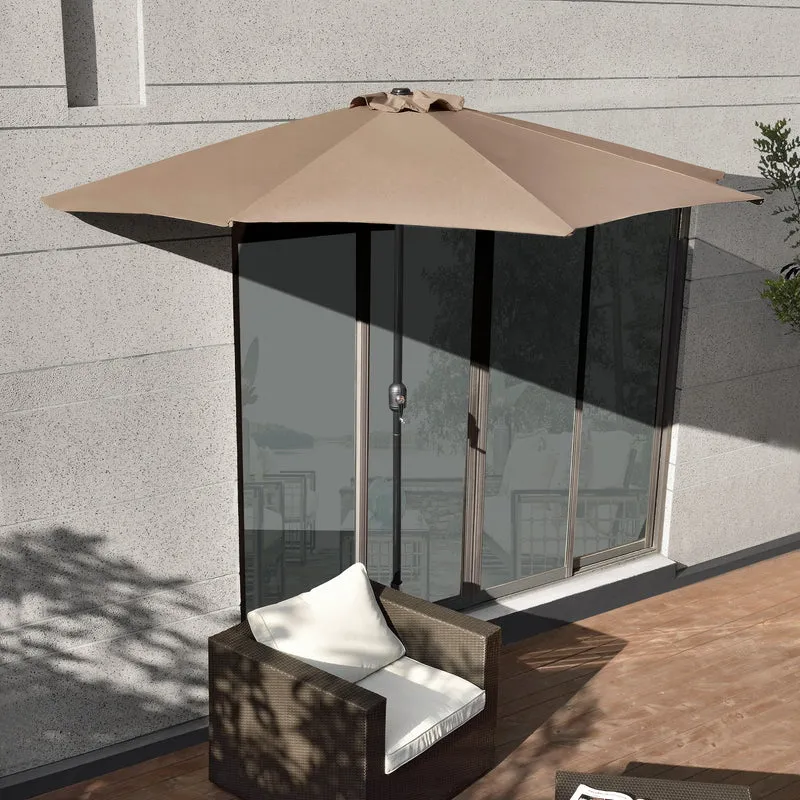 [casa.pro]® Halvcirkelformad parasoll-i olika färger