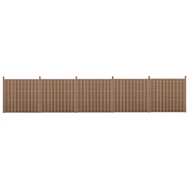 WPC Staket set med stolpar välj modell [neu.holz]