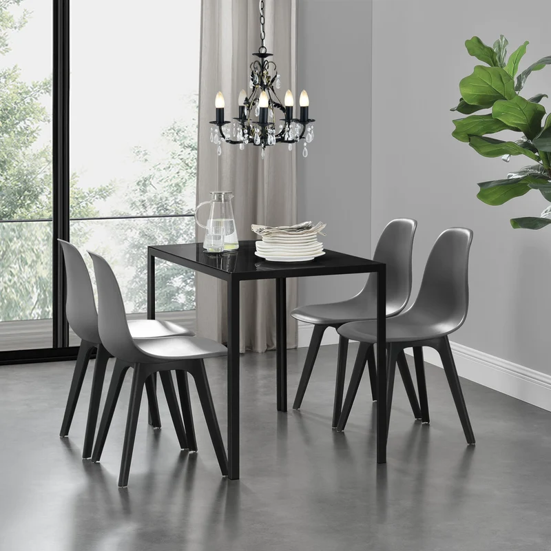 Matgrupp bord (105x ) robust plast [en.casa] välj modell