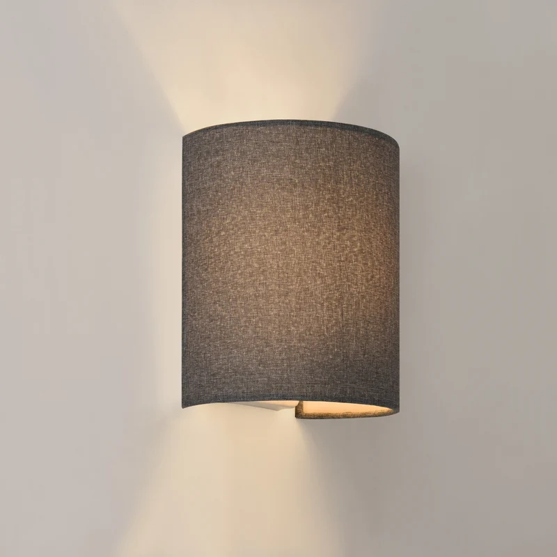 Vägglampa-20x17,5x13cm-halvcirkel-1xE27-i olika färger
