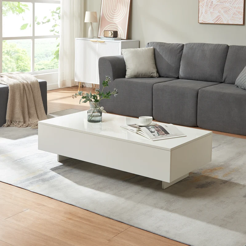 Soffbord Braunschweig 15x55x31cm högglans [en.casa] välj modell