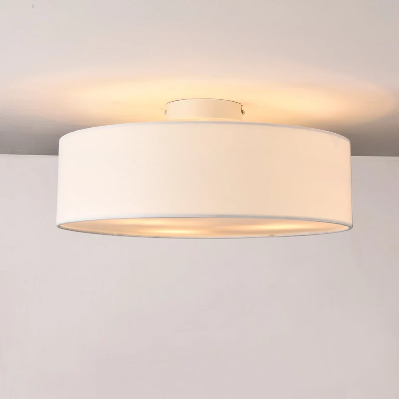 Plafond Omaha-Ø45cm-plast, textil-3xE27,max.60W-230V, 50Hz-i olika färger