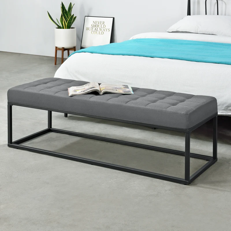 Sittbänk Salta 120x40x38 cm metall [pro.tec] välj modell