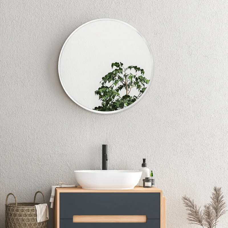 Väggspegel Ordona aluminium rund [en.casa] välj modell