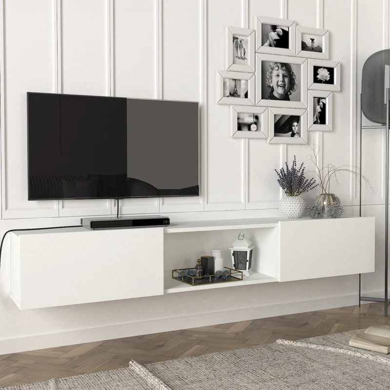 TV-bänk Paltamo 180x31x29,5cm i olika färger [en.casa]