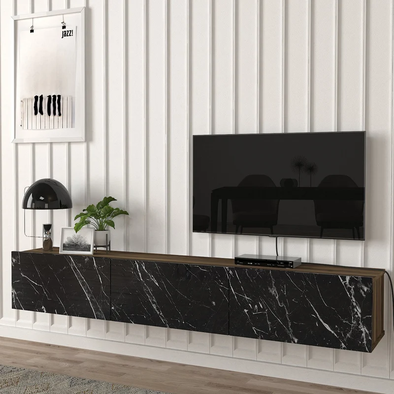 TV-bänk Vihti 180x31x29,5cm i olika färger [en.casa]