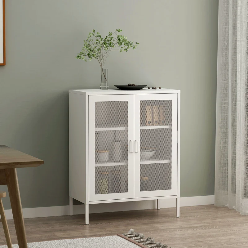 Sideboard Falköping 101,5x80x40 cm stål [en.casa] välj modell