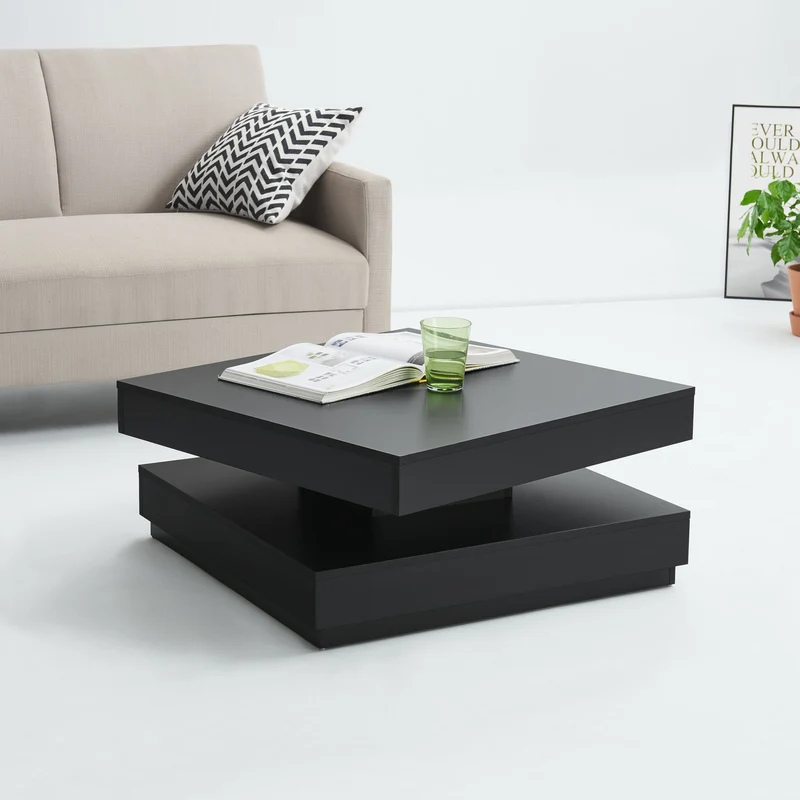 Soffbord Brilon roterande bordsskiva med hylla [en.casa] välj modell
