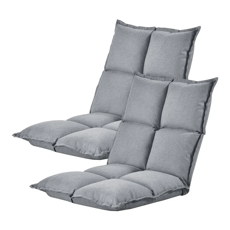 Golvstol justerbar 5 positioner 110x55x11cm metall underrede [en.casa] välj modell