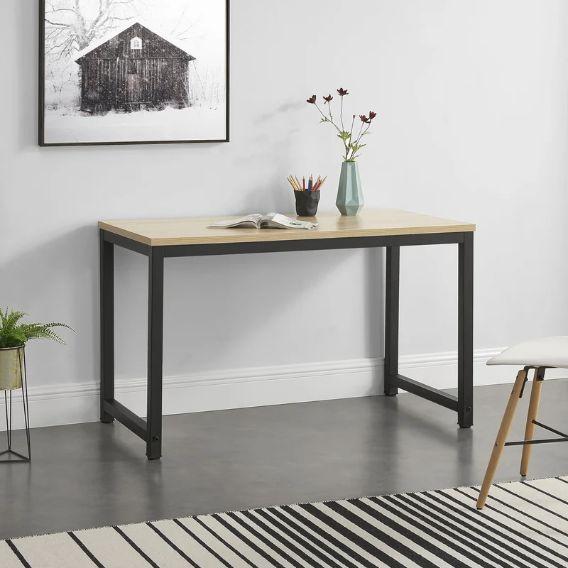 Skrivbord Herning stål justerbar höjd [en.casa]