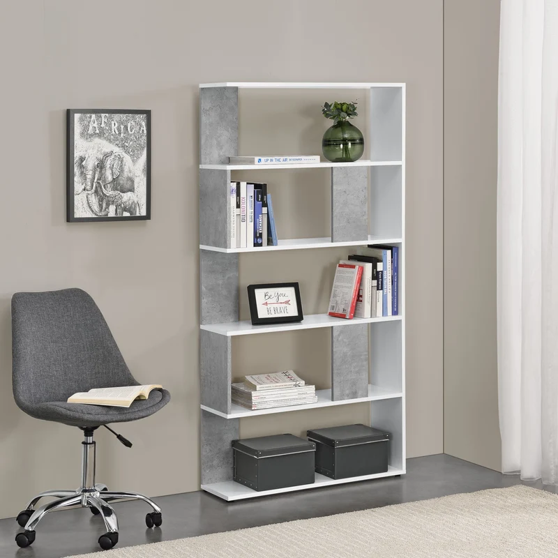 Bokhylla Aneby 159x80x23,5cm vägghängd [en.casa] välj modell