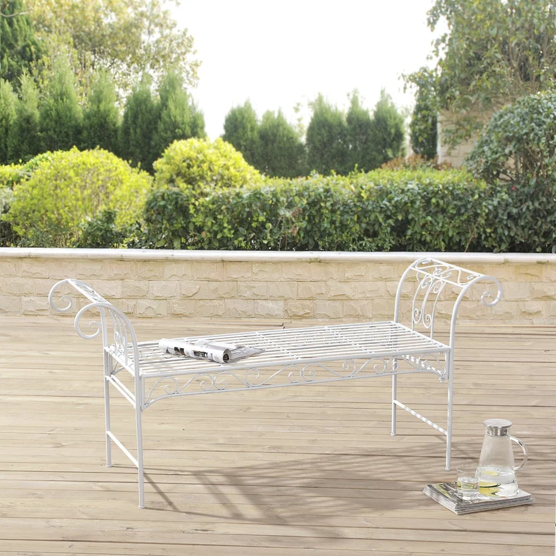 Trädgårdsbänk Cossila 70x147x46cm [en.casa] välj modell