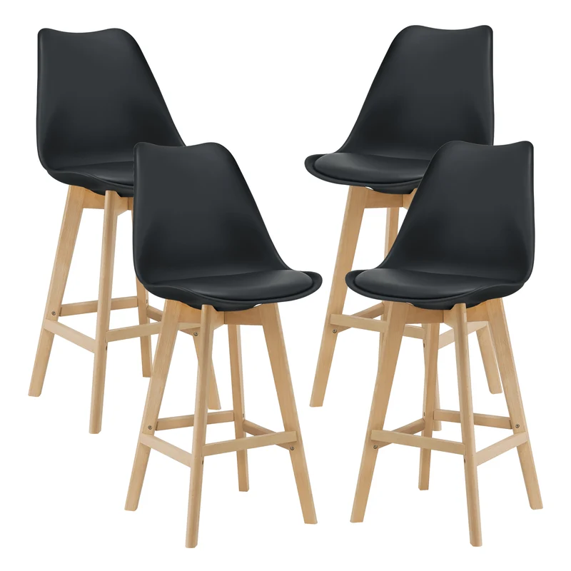 Barstol Lublin set 4 bok konstläder [en.casa] välj modell