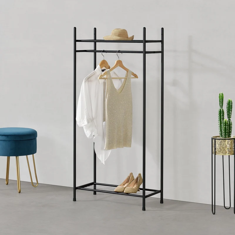 Klädhängare svart olika modeller [en.casa]