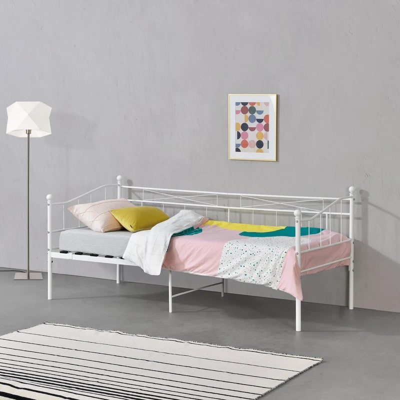 Sängstomme Arjeplog i metall 200x90cm [en.casa] välj modell