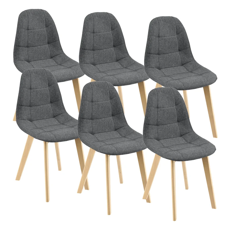 Stol Kopparberg set om 6 [en.casa] välj modell