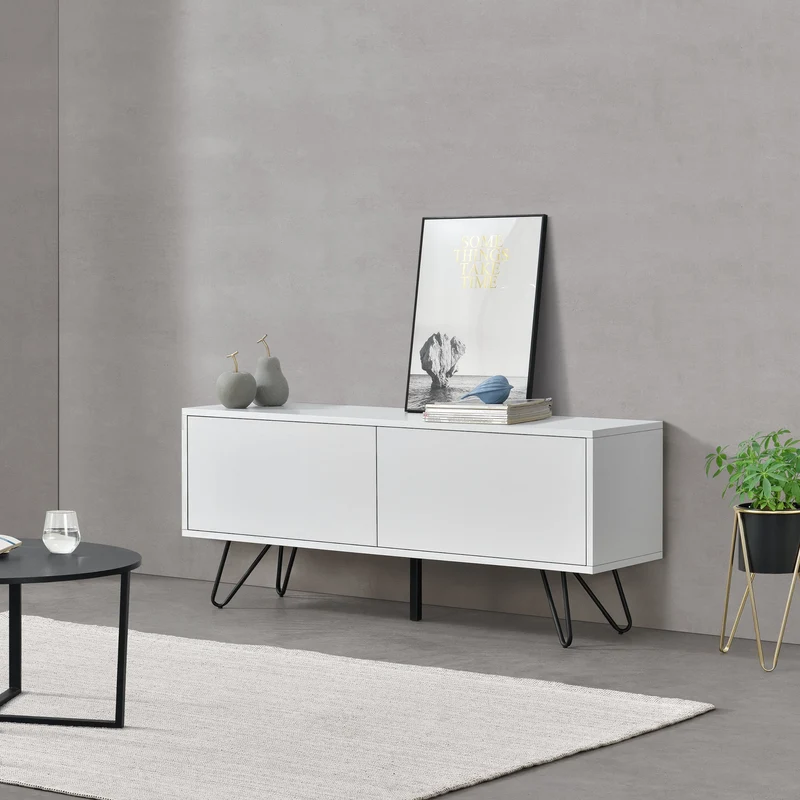 Sidobord Bollebygd metall 2 dörrar med tryck och öppna funktionen [en.casa] välj modell