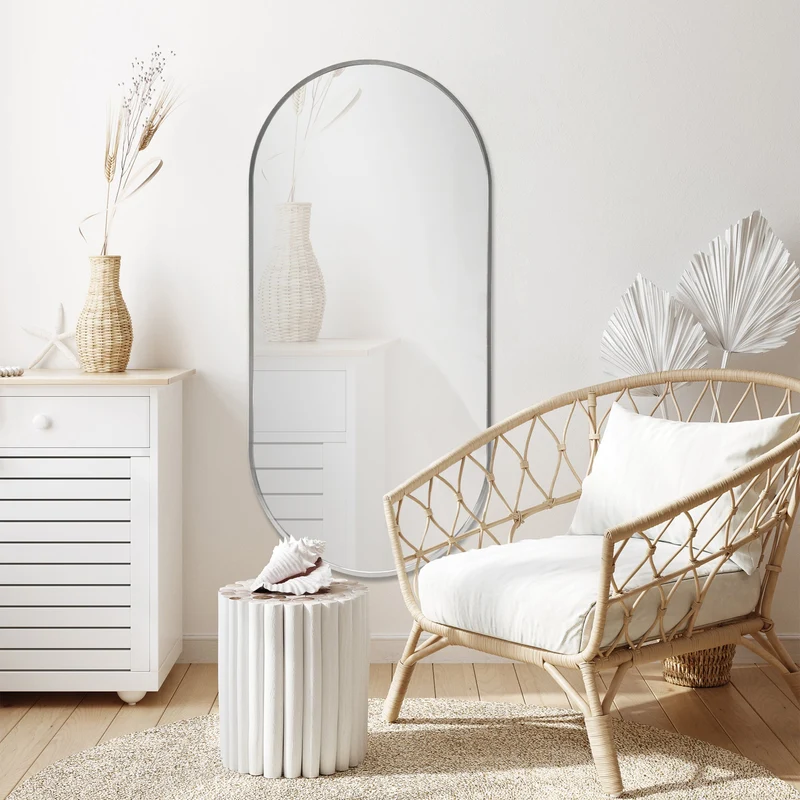 Väggspegel Corato 40x80 cm oval [en.casa] välj modell