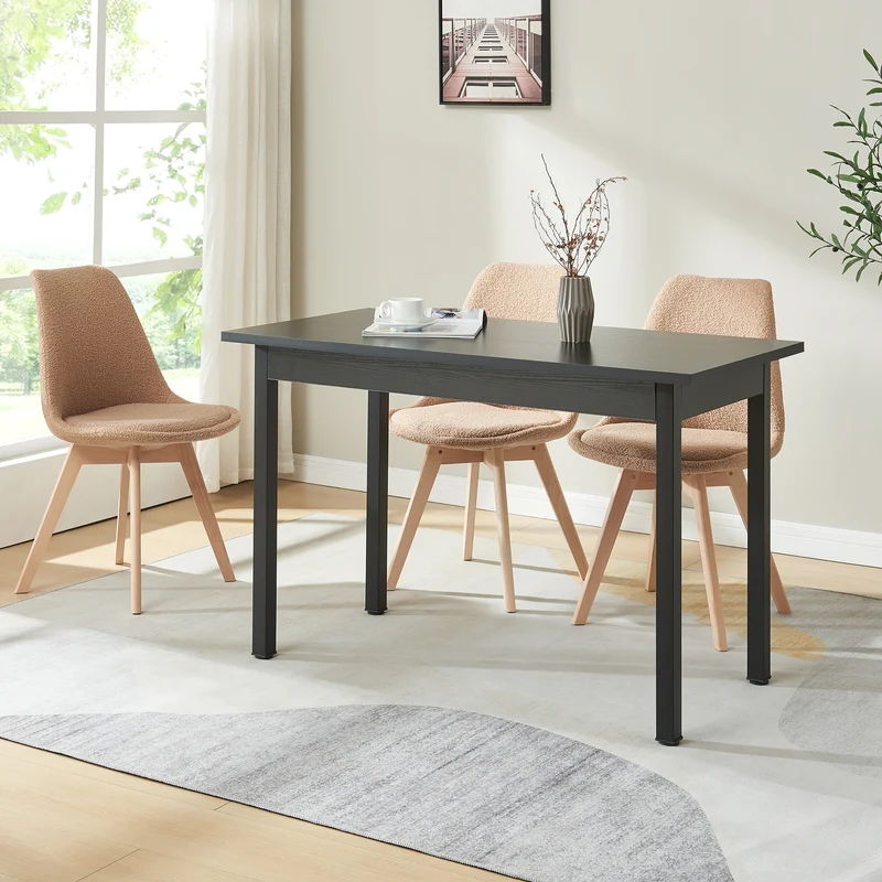 [en.casa]® Matbord Wiesen-120x60x75cm-i olika färger-för 4 personer