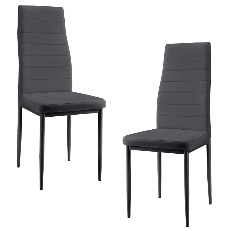 [en.casa]® Matstol/Stol-set 2-konstläder- i olika färger-96x43x52cm