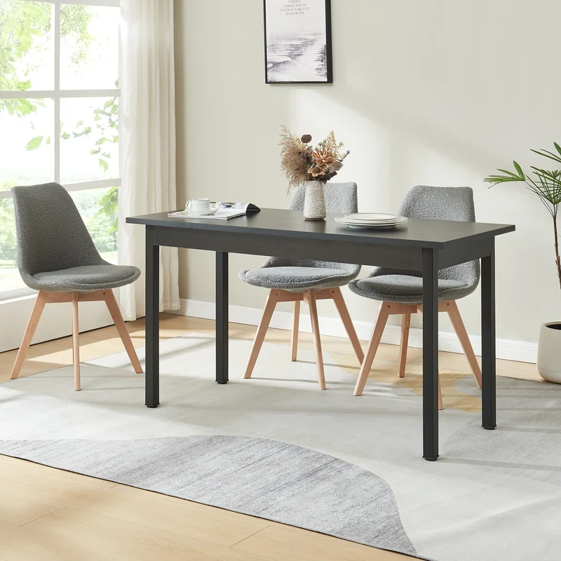[en.casa]® Matbord Krombach-140x60x75cm-i olika färger-för 6 personer