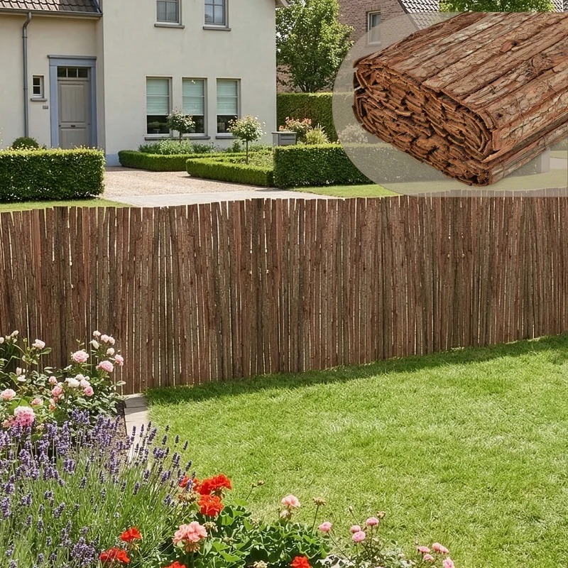 Pilstaket/Barkstaket insynsskydd miljövänlig vind och solskydd i olika mått [casa.pro]