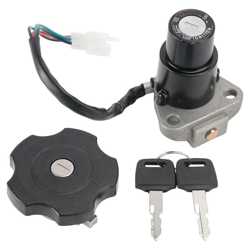 Ignition Key Switch Fuel Cap Lock Set For Yamaha DT200WR DT200 WR 1991-1994