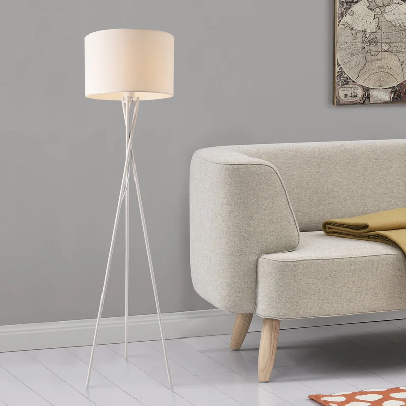 Golvlampa Grenoble 154xØ38cm textil metall [lux.pro] välj modell