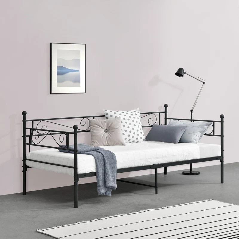 Enkelsäng Kerava 200x90cm metall [en.casa] välj modell
