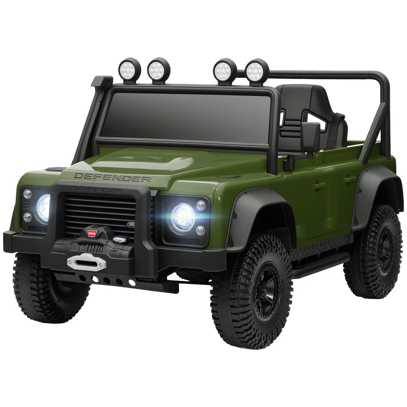 Elektrické auto pro děti, 12V baterie, dálkové ovládání, zelené